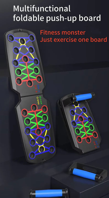 Multi-Functional Foldable Push-Up Board – Full Upper Body Training at Home