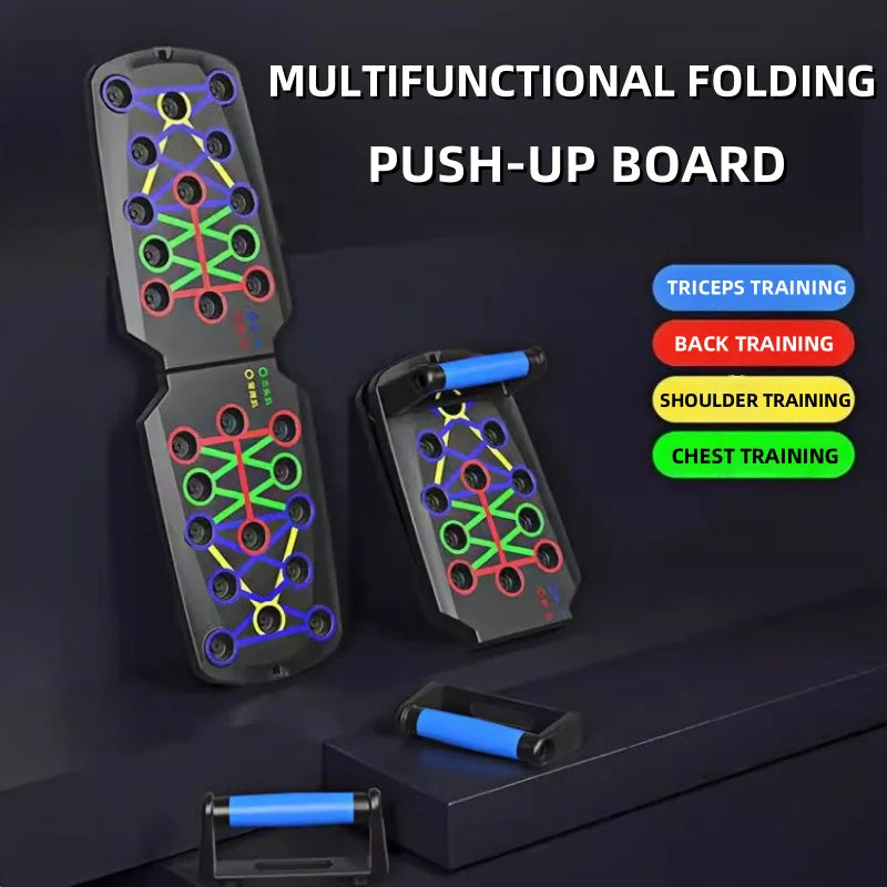 Multi-Functional Foldable Push-Up Board – Full Upper Body Training at Home