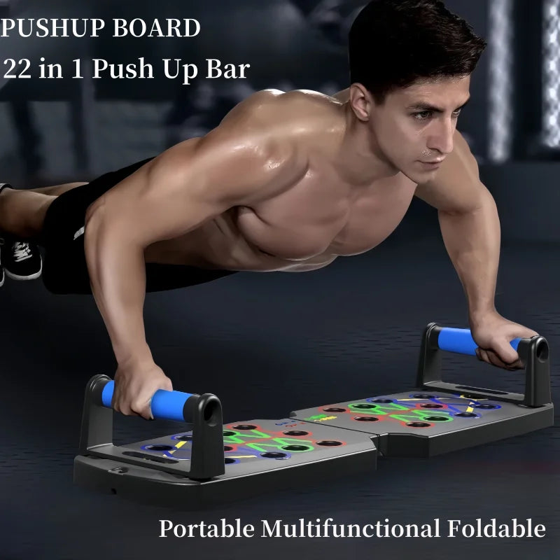 Multi-Functional Foldable Push-Up Board – Full Upper Body Training at Home
