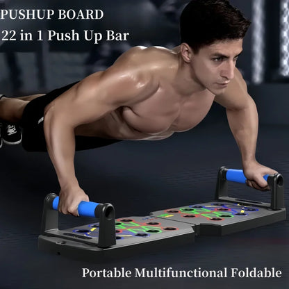 Multi-Functional Foldable Push-Up Board – Full Upper Body Training at Home