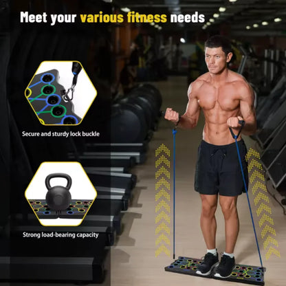 Multi-Functional Foldable Push-Up Board – Full Upper Body Training at Home